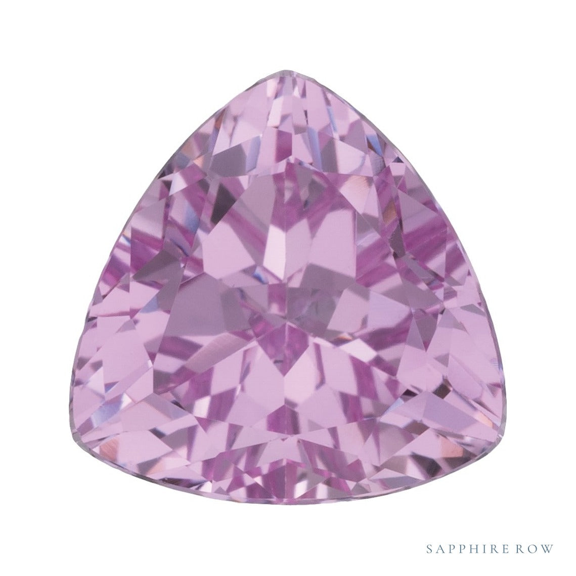 8 mm lab-grown pink sapphire, trillion cut | Sapphire Row · cut7