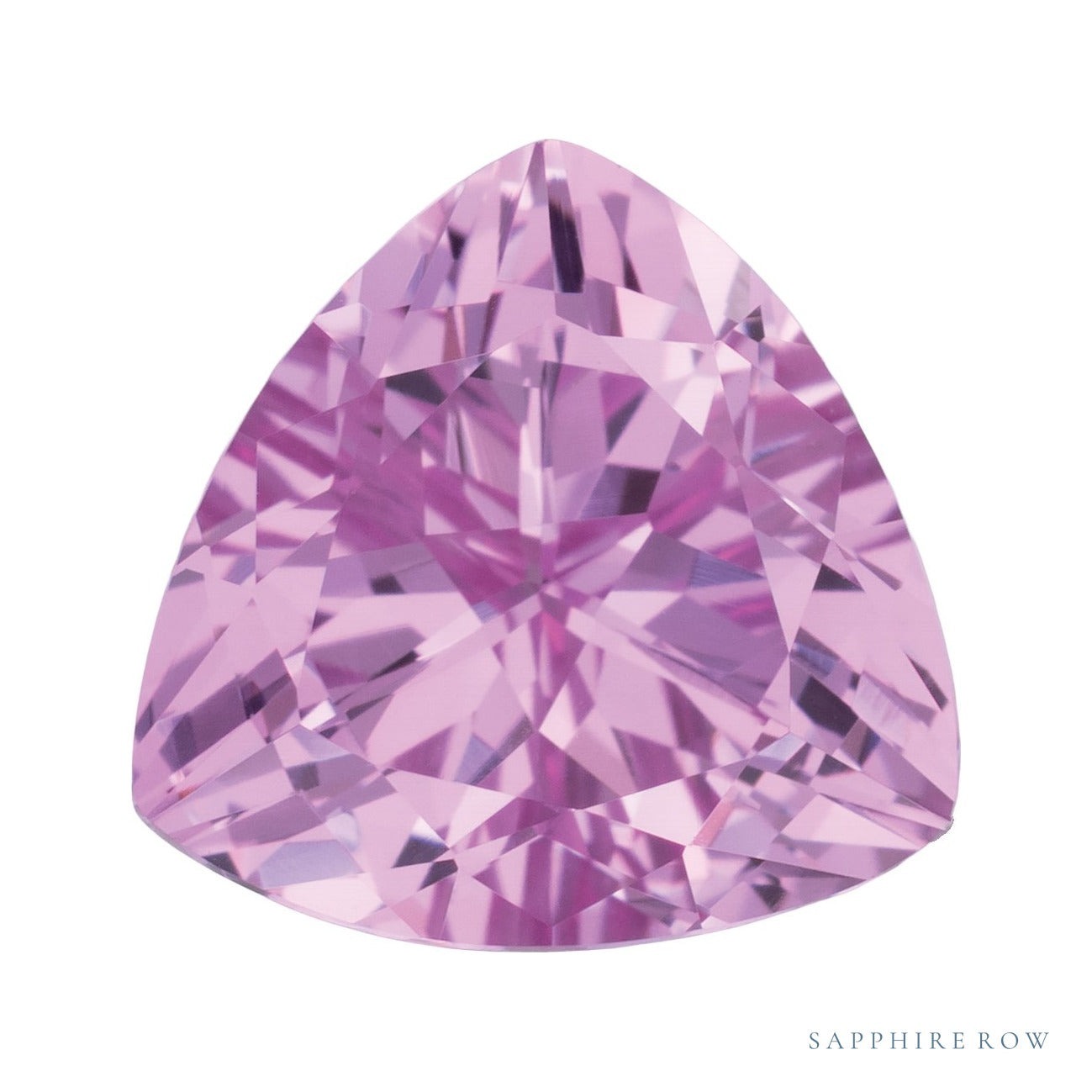9 mm lab-grown pink sapphire, trillion cut | Sapphire Row · cut7