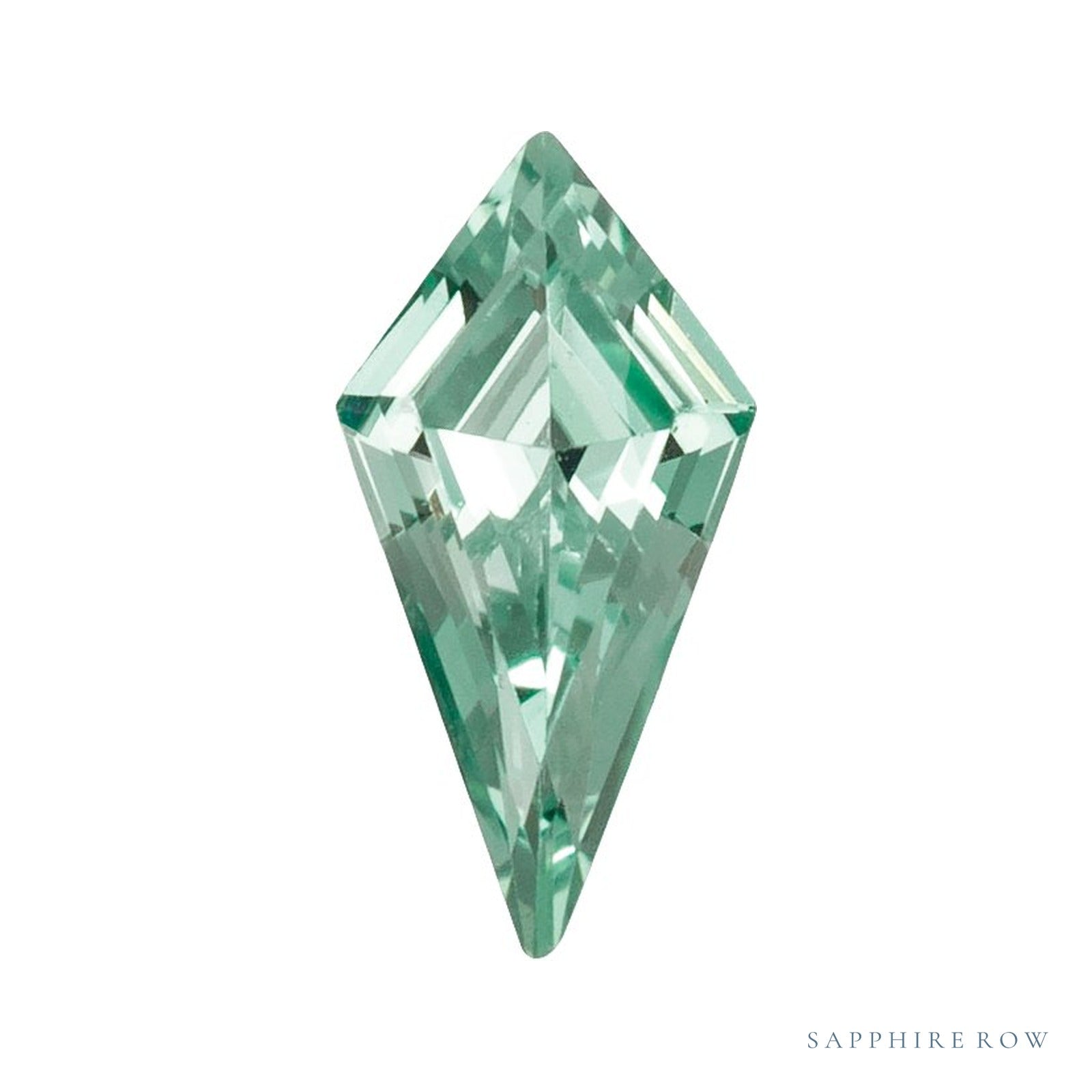 6x3 mm lab-grown mint green sapphire, kite cut | Sapphire Row · cut4