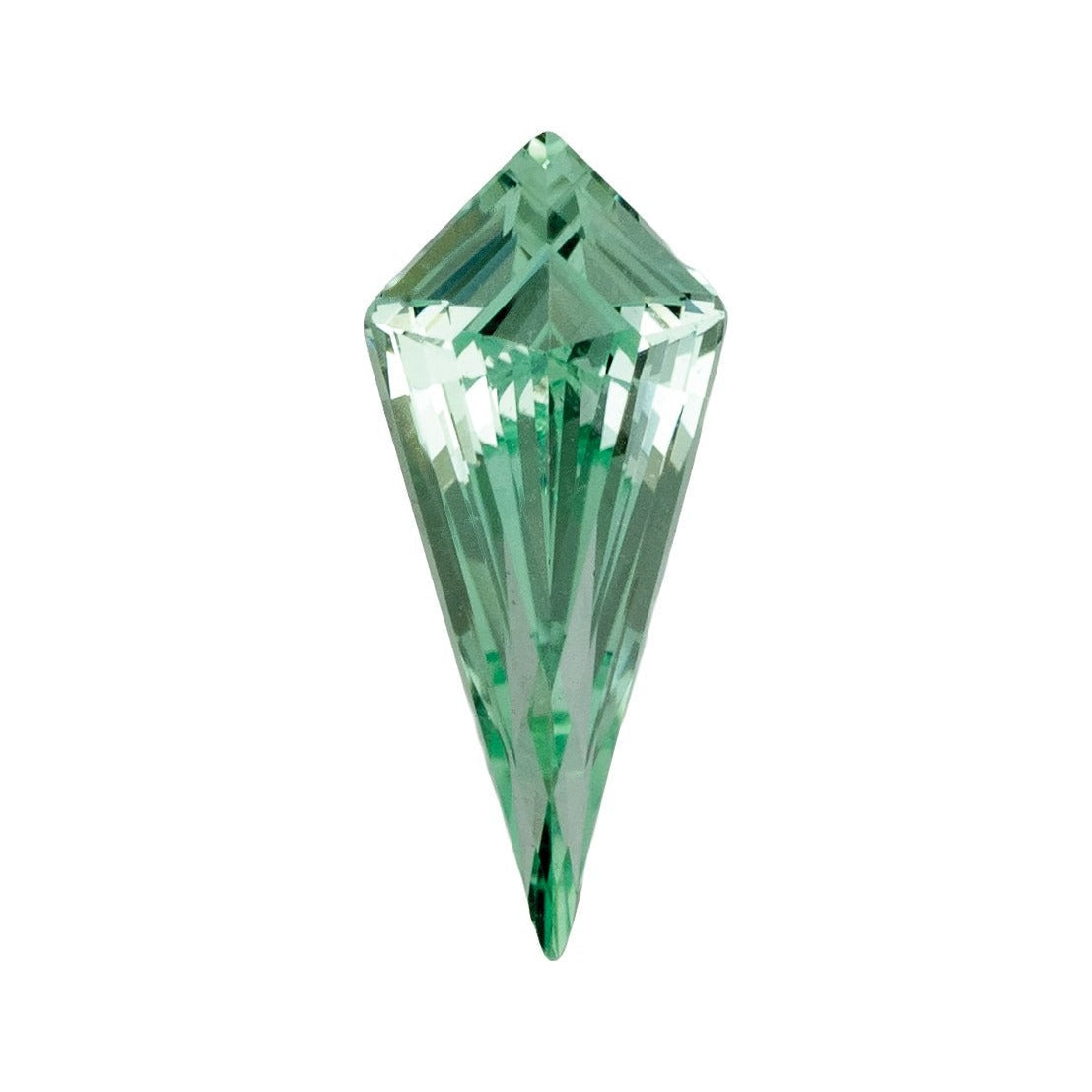 8x3.5 mm lab-grown mint green sapphire, kite cut | Sapphire Row · cut7