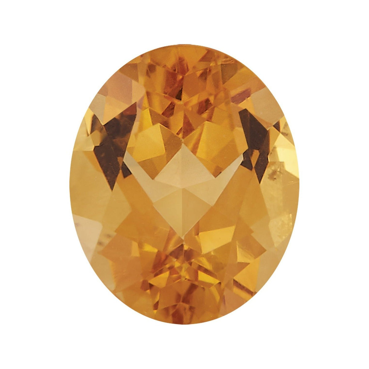 7x5 mm natural orange citrine, oval cut | Sapphire Row · cut7