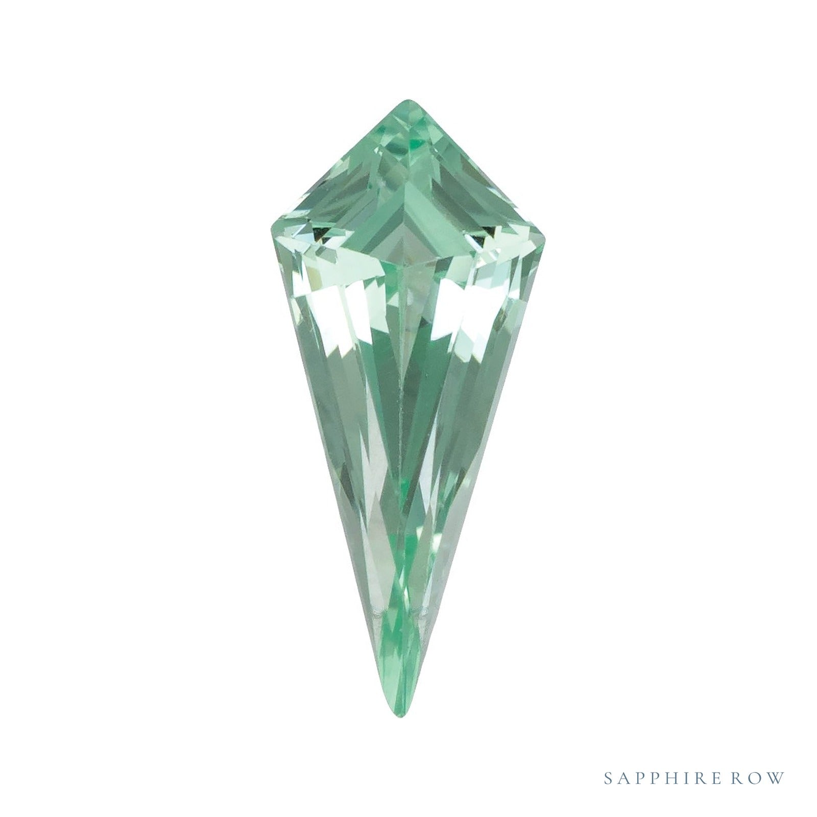 9x4 mm lab-grown mint green sapphire, kite cut | Sapphire Row · cut4