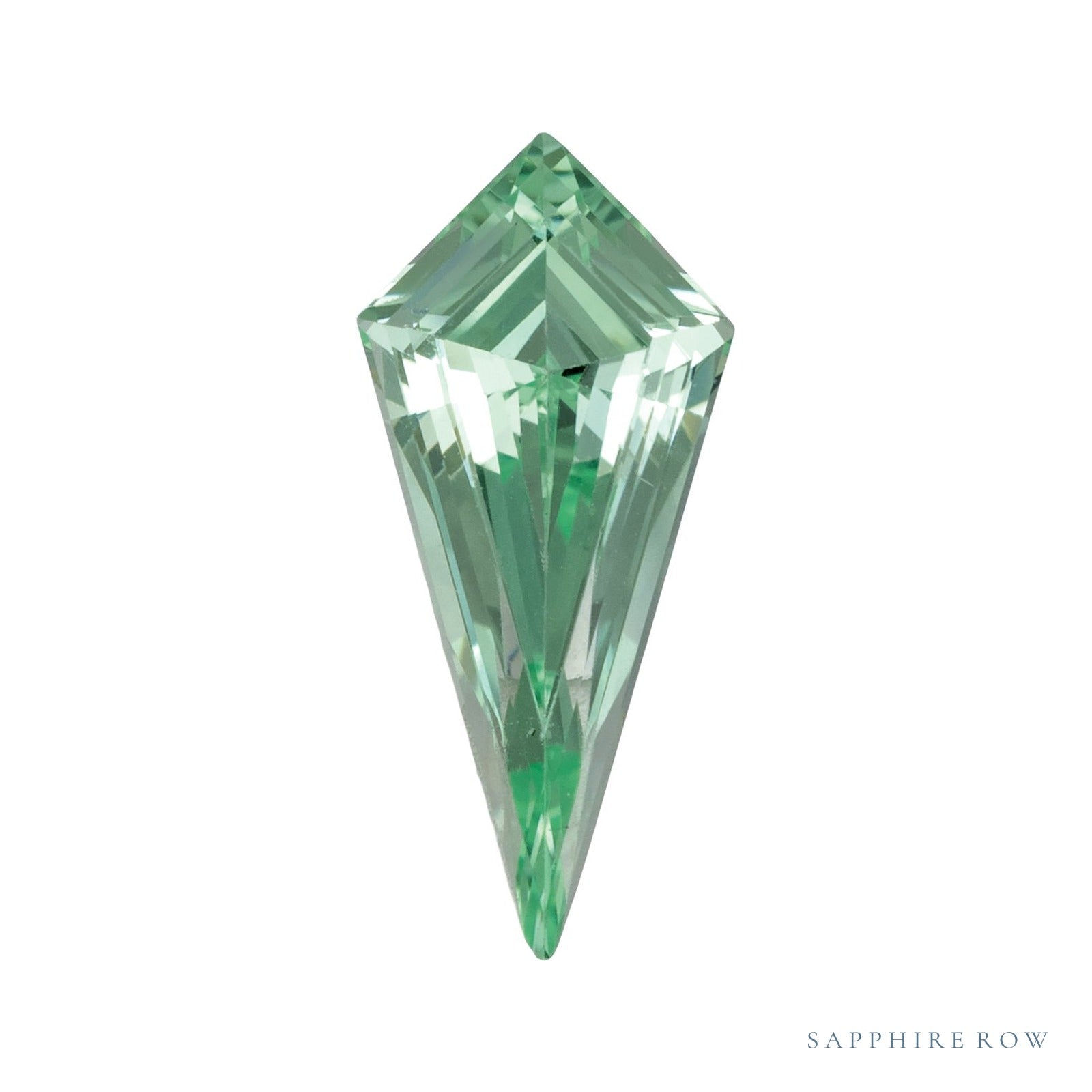 11x5 mm lab-grown mint green sapphire, kite cut | Sapphire Row · cut4