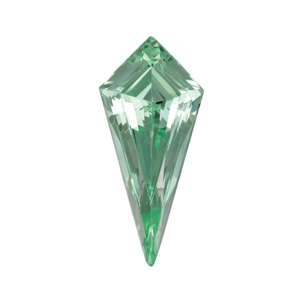 11x5 mm lab-grown mint green sapphire, kite cut | Sapphire Row · cut7