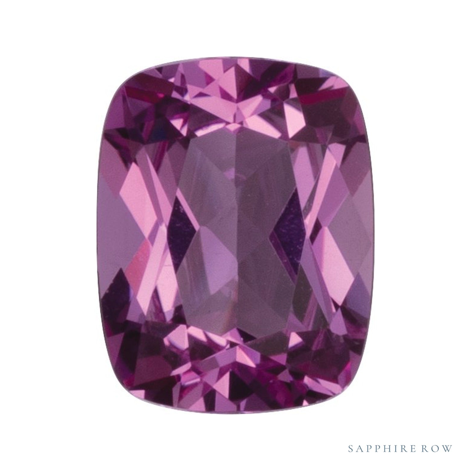 9x7 mm lab-grown pink sapphire, antique cushion cut | Sapphire Row · cut4