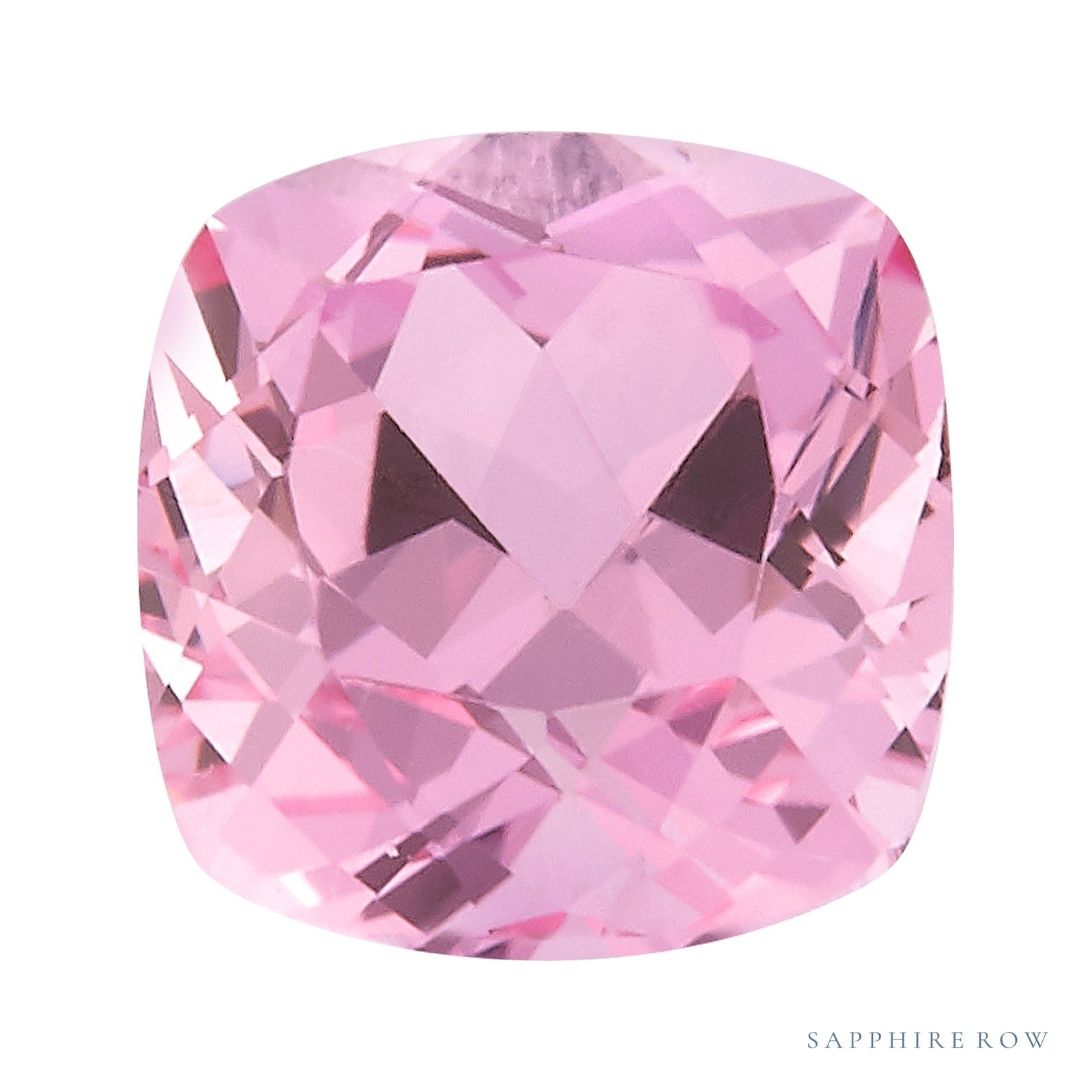 4 mm lab-grown pink sapphire, cushion cut | Sapphire Row · cut7