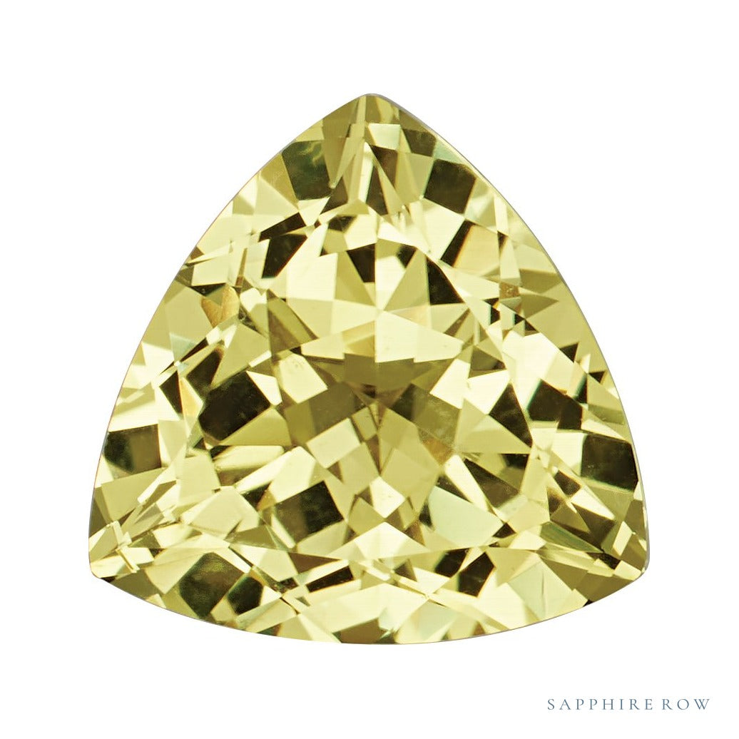 4 mm lab-grown yellow sapphire, trillion cut | Sapphire Row · cut7
