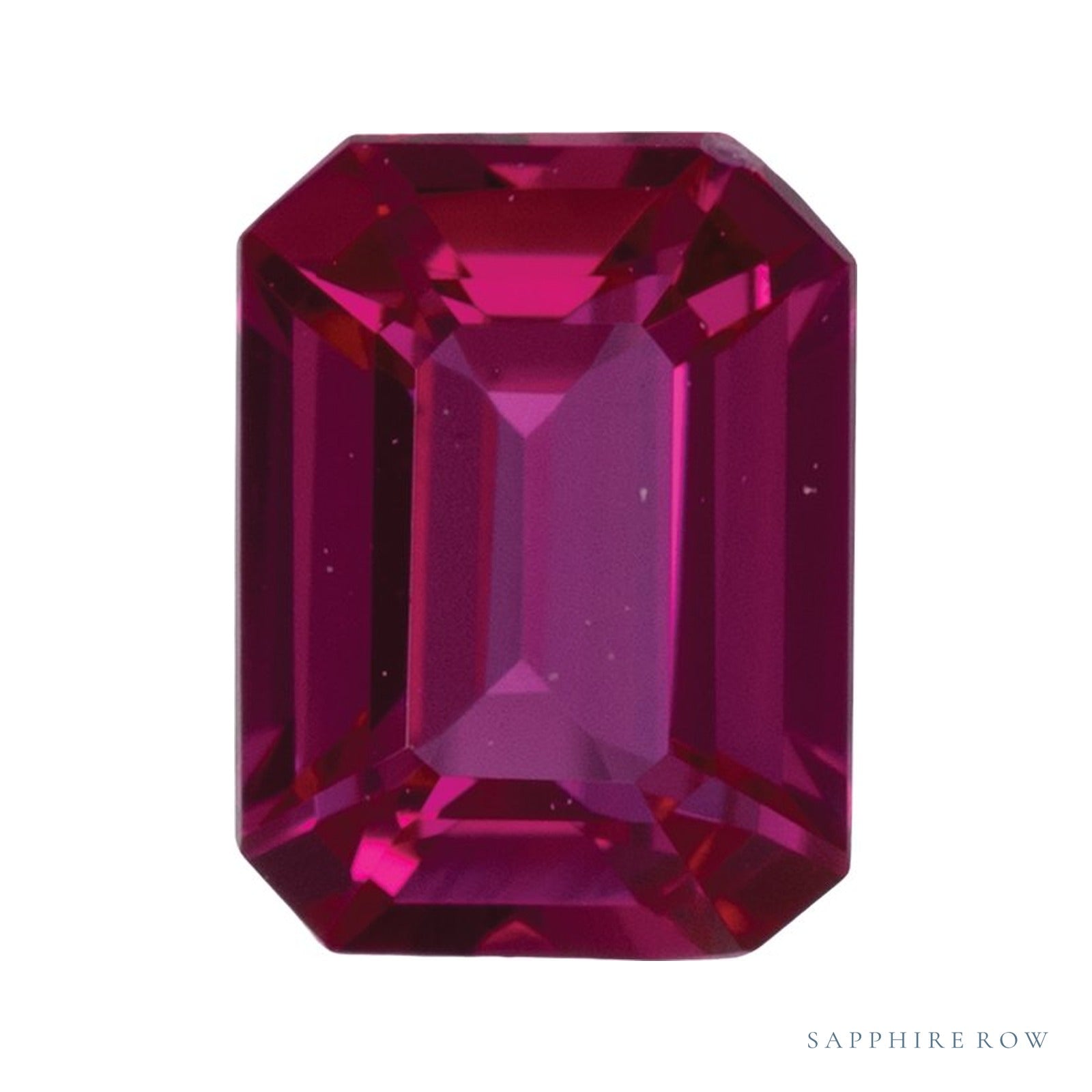 5x3 mm lab-grown red ruby, emerald cut | Sapphire Row · cut4