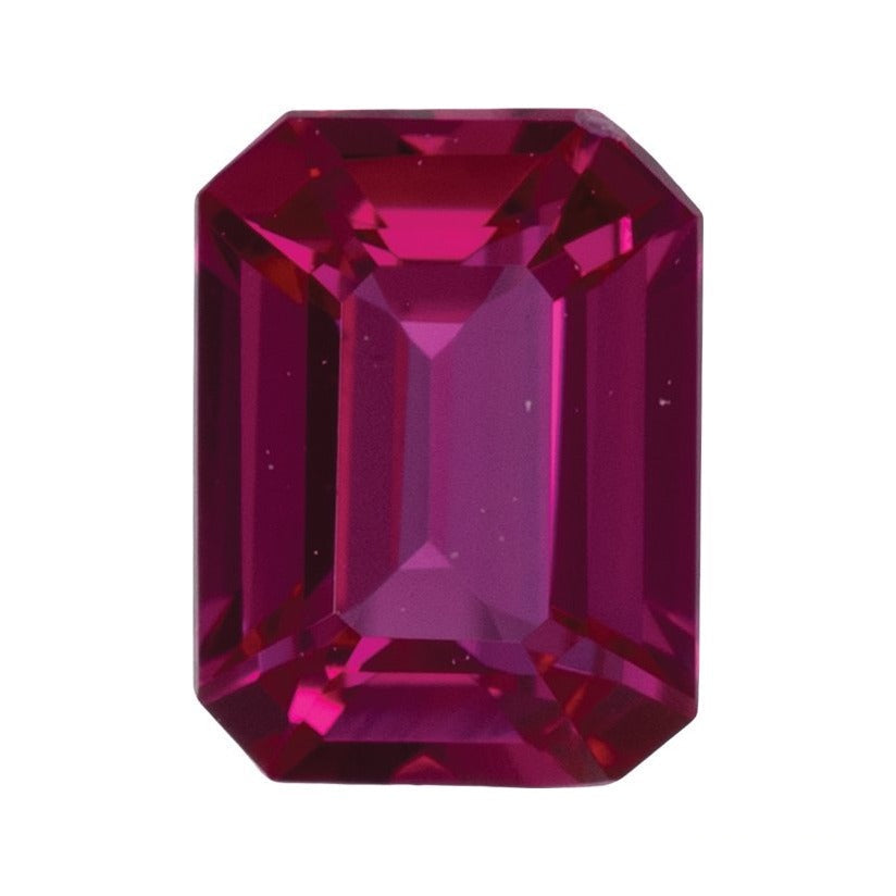 5x3 mm lab-grown red ruby, emerald cut | Sapphire Row · cut7