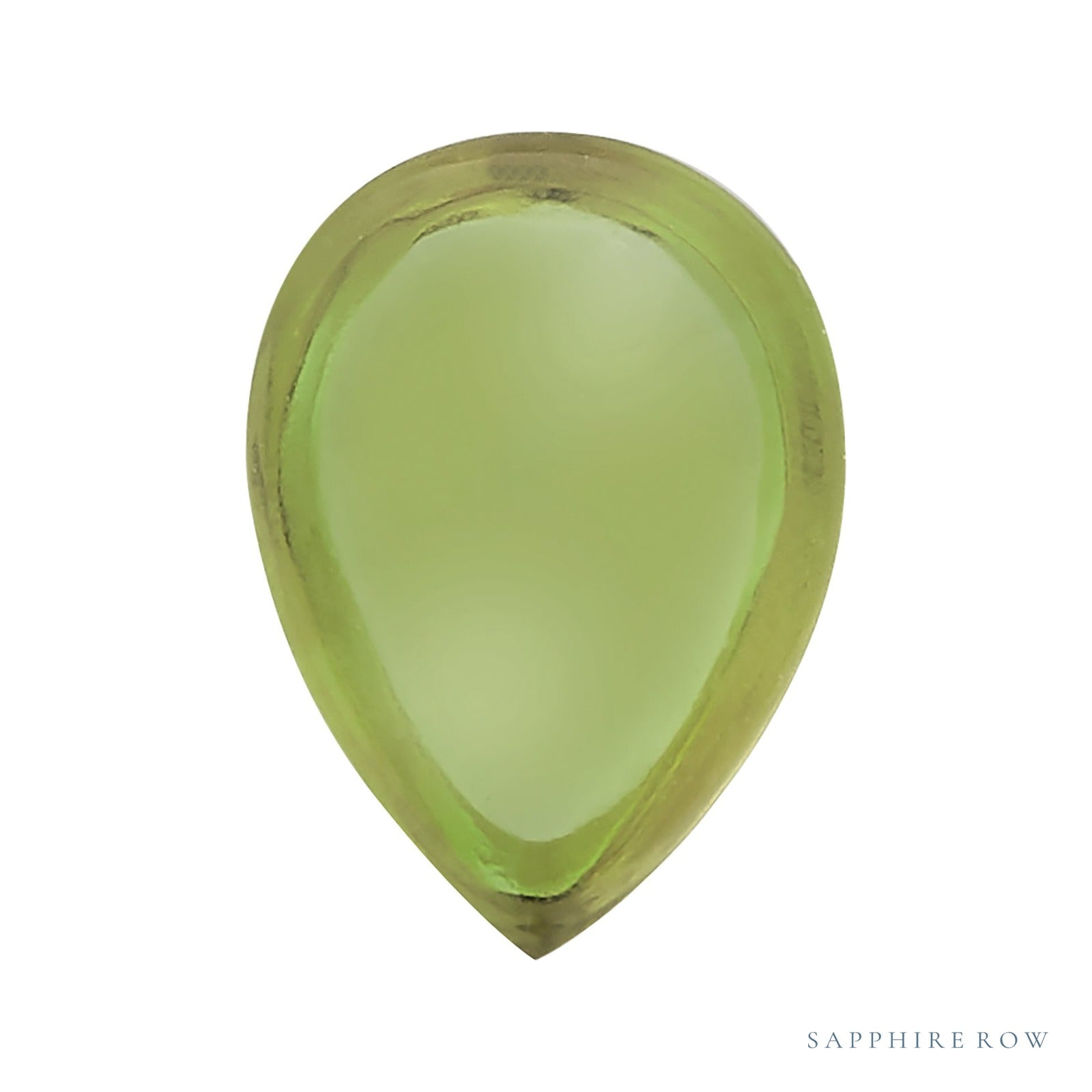 6x4 mm natural green peridot, pear cut | Sapphire Row · cut4