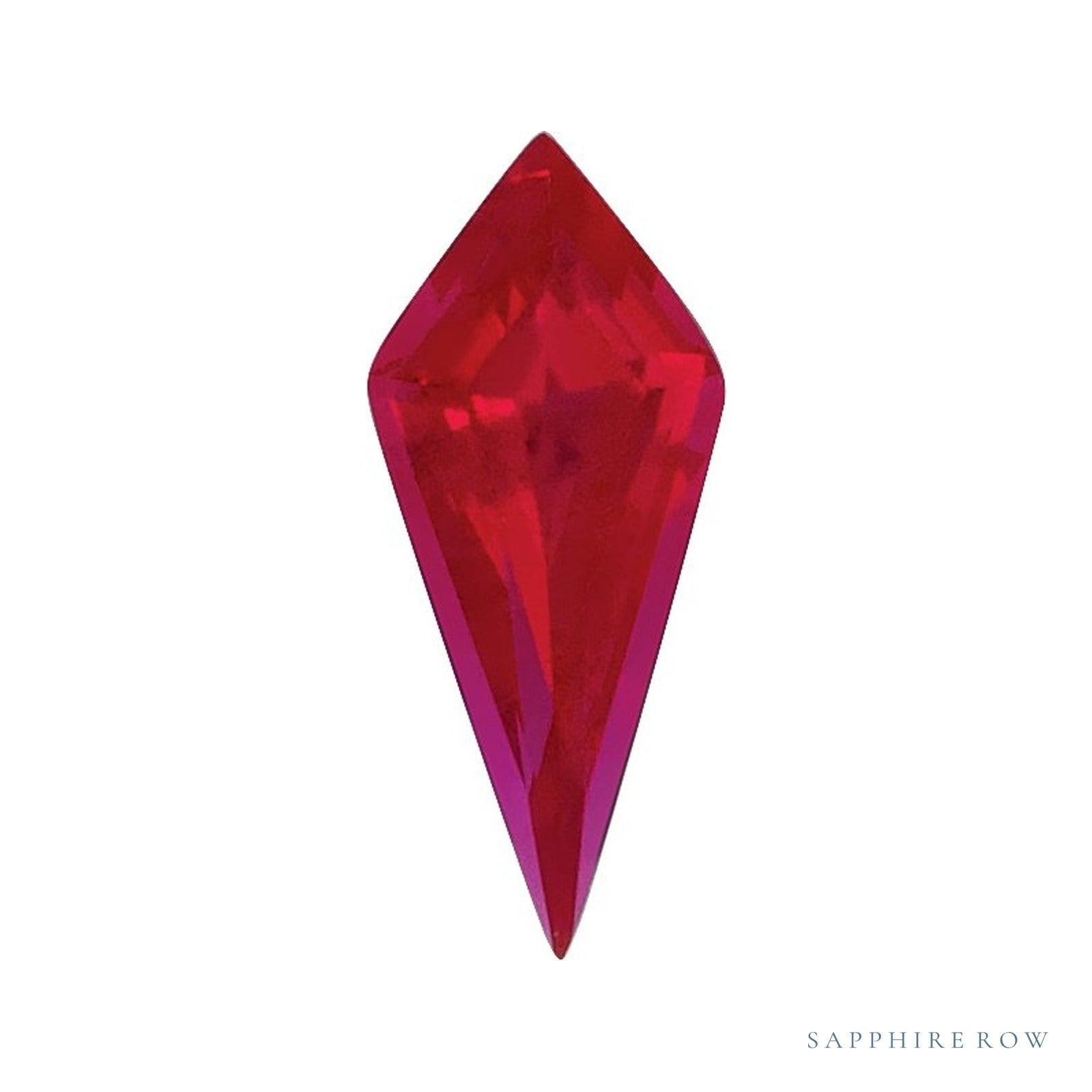 10x4.5 mm lab-grown red ruby, kite cut | Sapphire Row · cut4