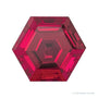 8 mm lab-grown red ruby, hexagon cut | Sapphire Row · cut7