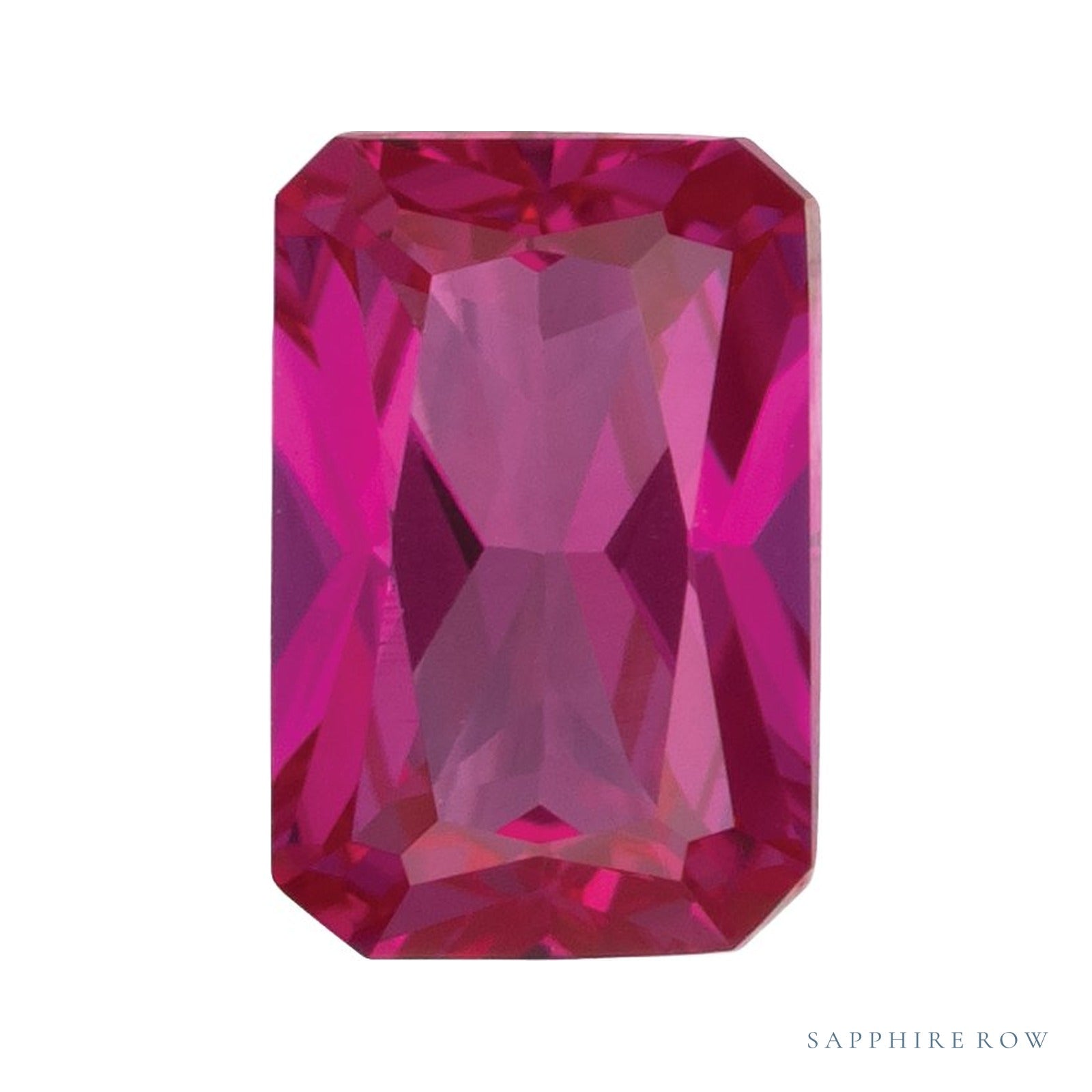 6x4 mm lab-grown red ruby, radiant cut | Sapphire Row · cut4