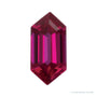 8x4 mm lab-grown red ruby, elongated hexagon cut | Sapphire Row · cut4
