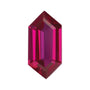 10x5 mm lab-grown red ruby, elongated hexagon cut | Sapphire Row · cut7