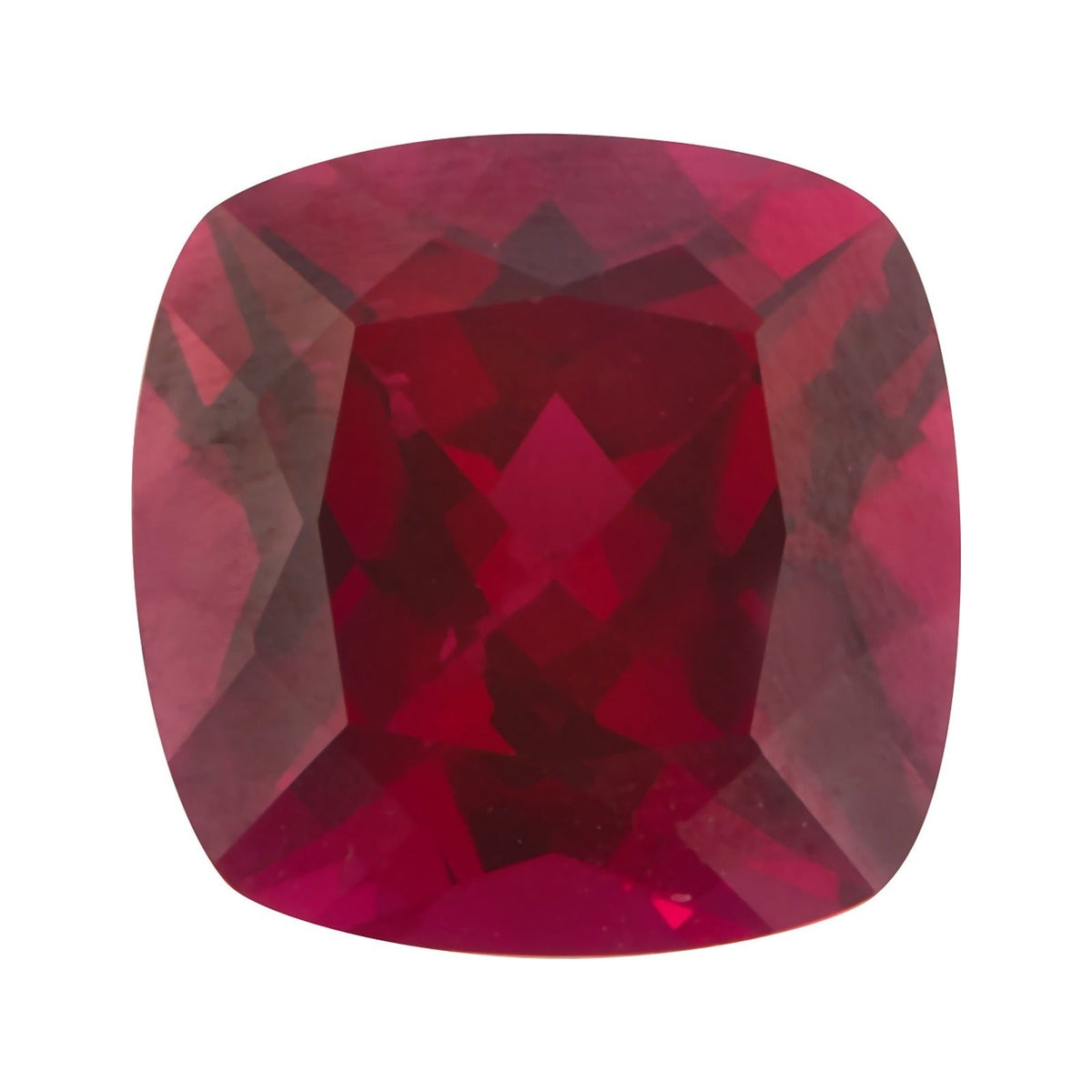 4 mm lab-grown red ruby, cushion cut | Sapphire Row · cut7