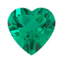 5 mm lab-grown green emerald, heart cut | Sapphire Row · cut7