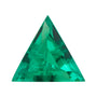 6 mm lab-grown green emerald, triangle cut | Sapphire Row · cut7