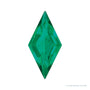 10x5 mm lab-grown green emerald, lozenge cut | Sapphire Row · cut4