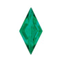 10x5 mm lab-grown green emerald, lozenge cut | Sapphire Row · cut7