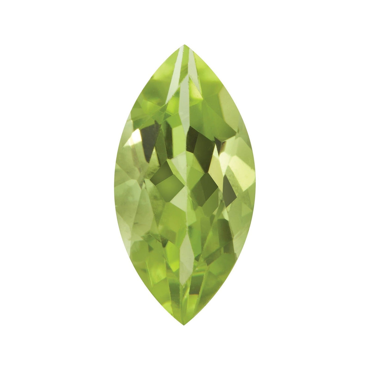 6x3 mm natural green peridot, marquise cut | Sapphire Row · cut7