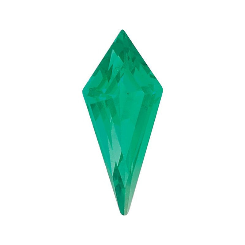 12x5.5 mm lab-grown green emerald, kite cut | Sapphire Row · cut7