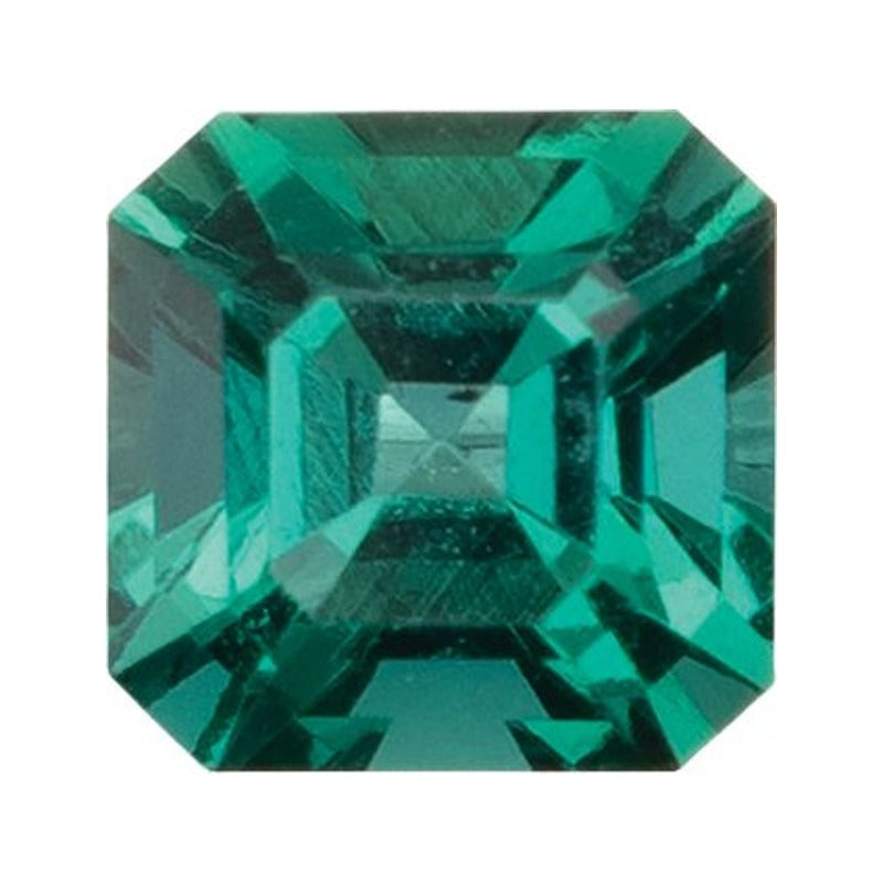 4 mm lab-grown green emerald, asscher cut | Sapphire Row · cut7