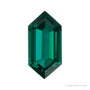 8x4 mm lab-grown green emerald, elongated hexagon cut | Sapphire Row · cut4