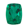 8x6 mm lab-grown green emerald, antique cushion cut | Sapphire Row · cut7