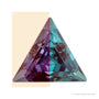 5 mm lab-grown color change alexandrite, triangle cut | Sapphire Row · cut4