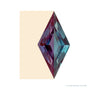 8x4 mm lab-grown color change alexandrite, lozenge cut | Sapphire Row · cut4