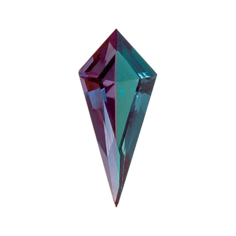 10x4.5 mm lab-grown color change alexandrite, kite cut | Sapphire Row · cut7