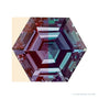 5 mm lab-grown color change alexandrite, hexagon cut | Sapphire Row · cut4