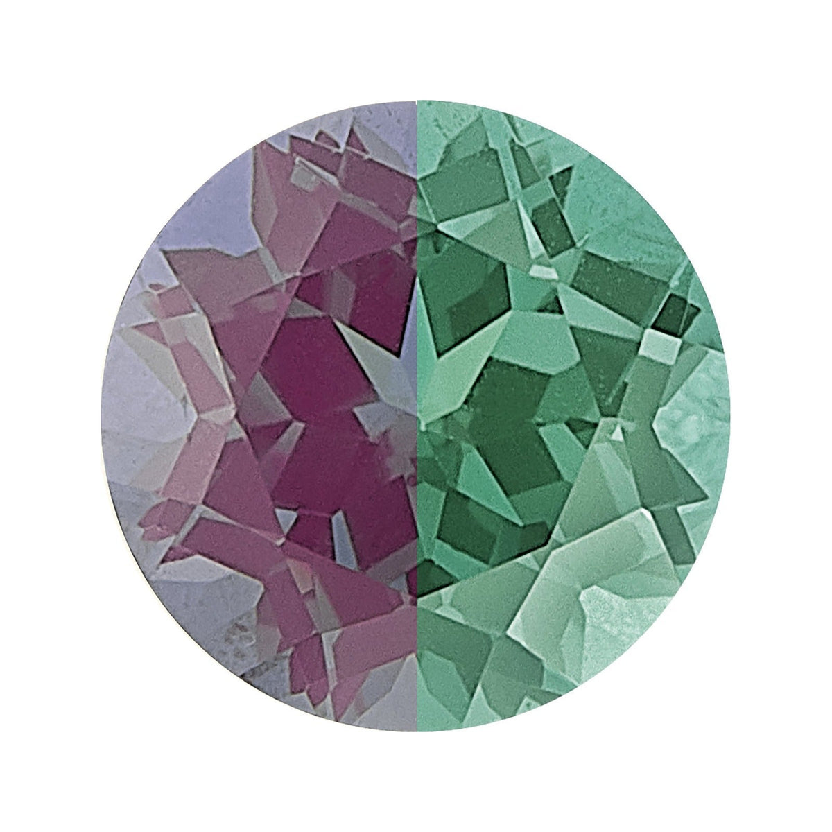 3.25 mm lab-grown color change alexandrite, round cut | Sapphire Row · cut7