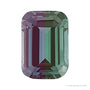 4x3 mm lab-grown color change alexandrite, emerald cut | Sapphire Row · cut7