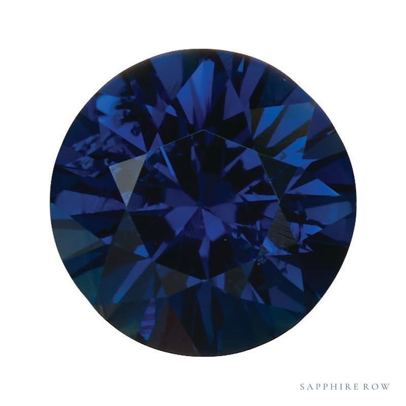 5 mm natural blue sapphire, round cut | Sapphire Row · cut7