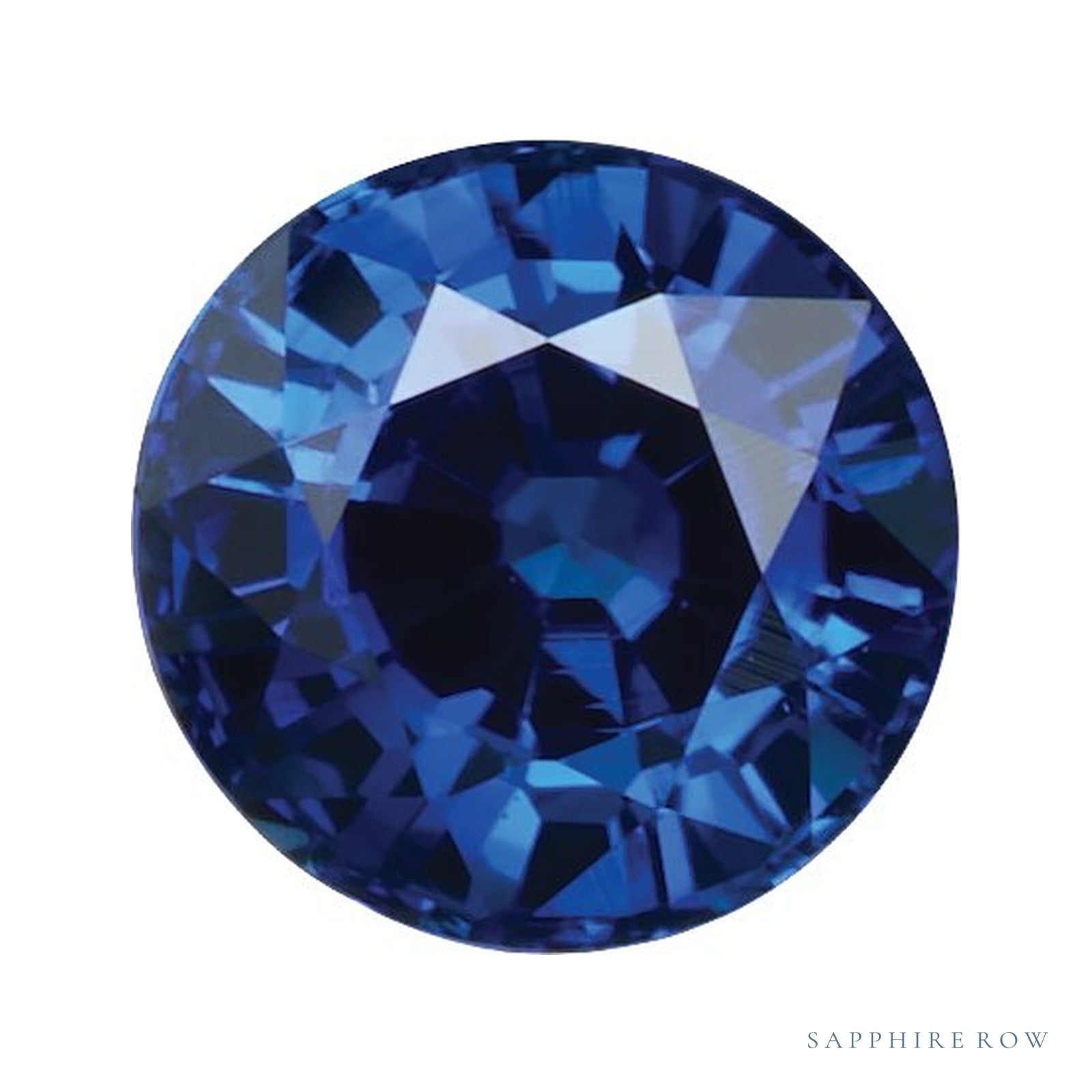 4 mm Round Natural Blue Sapphire – Faceted Cut – AA Quality — Sapphire Row · cut4