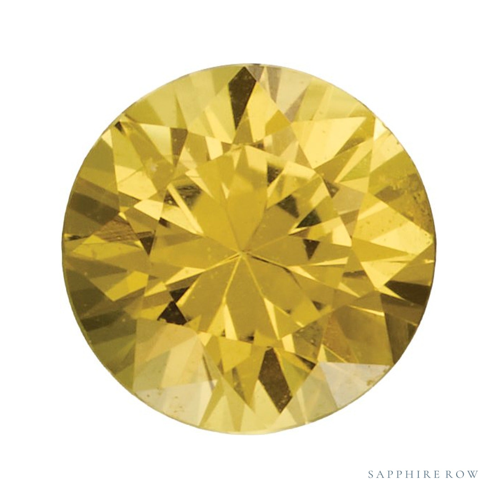 4 mm natural yellow sapphire, round cut | Sapphire Row · cut4