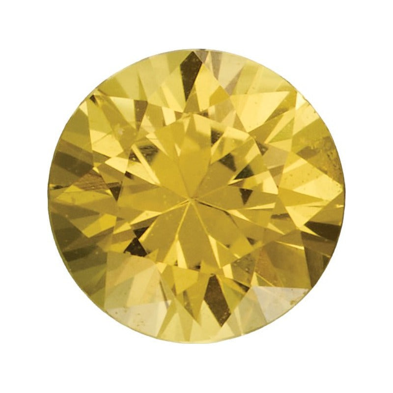 4 mm natural yellow sapphire, round cut | Sapphire Row · cut7