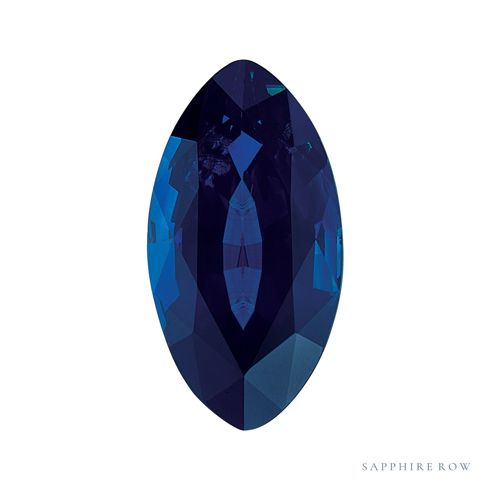 10x5 mm Marquise Natural Blue Sapphire – Faceted Cut – A Quality — Sapphire Row · cut4