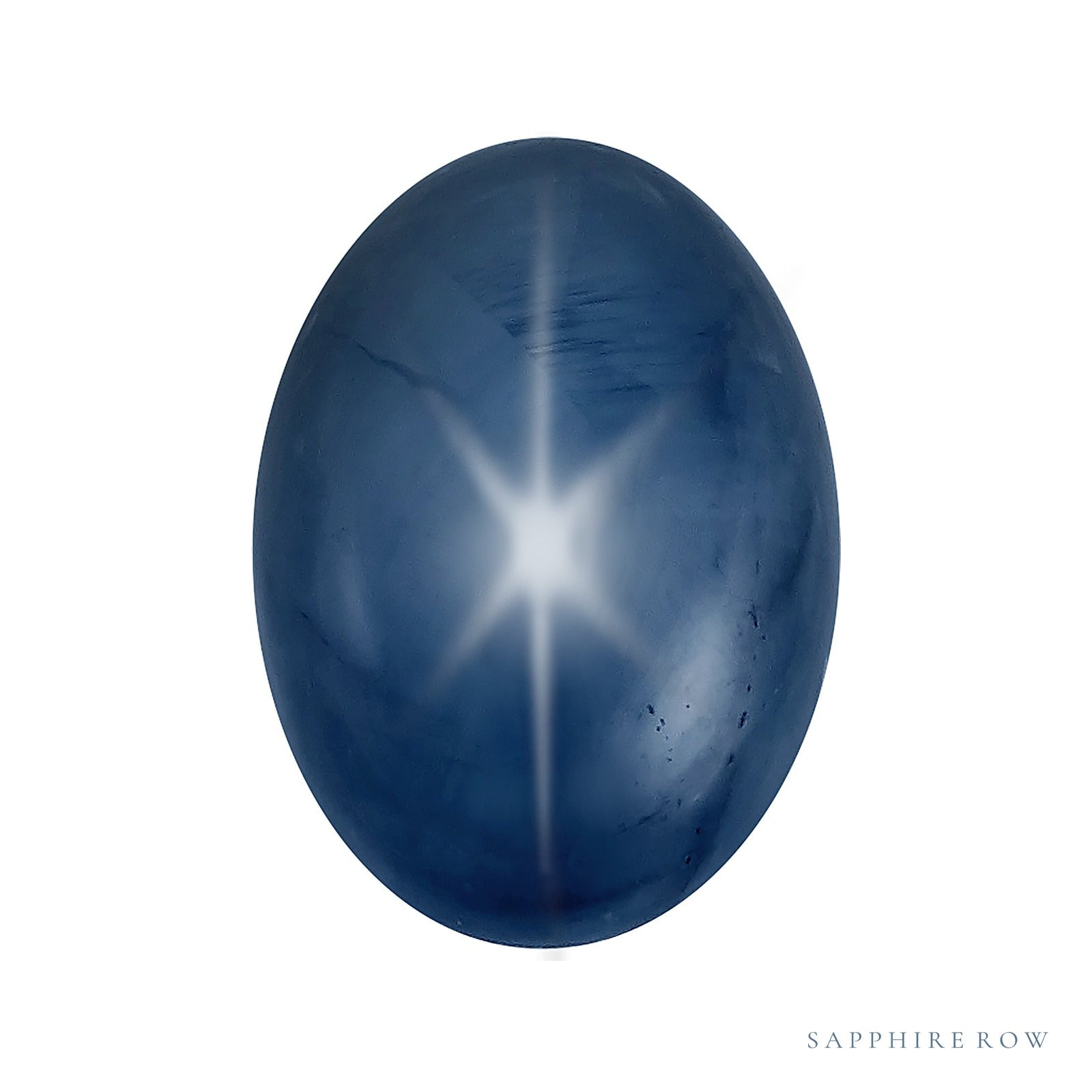 6x5 mm natural blue star sapphire, oval cut | Sapphire Row · cut4