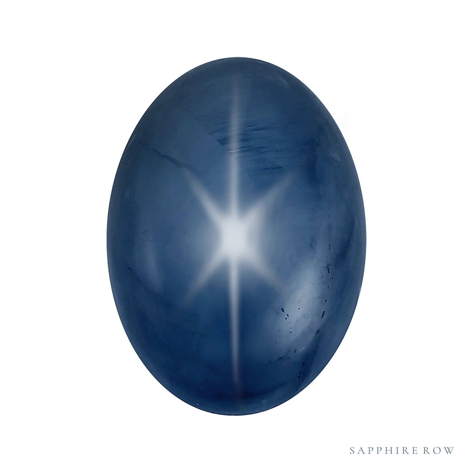 6x5 mm natural blue star sapphire, oval cut | Sapphire Row · cut7