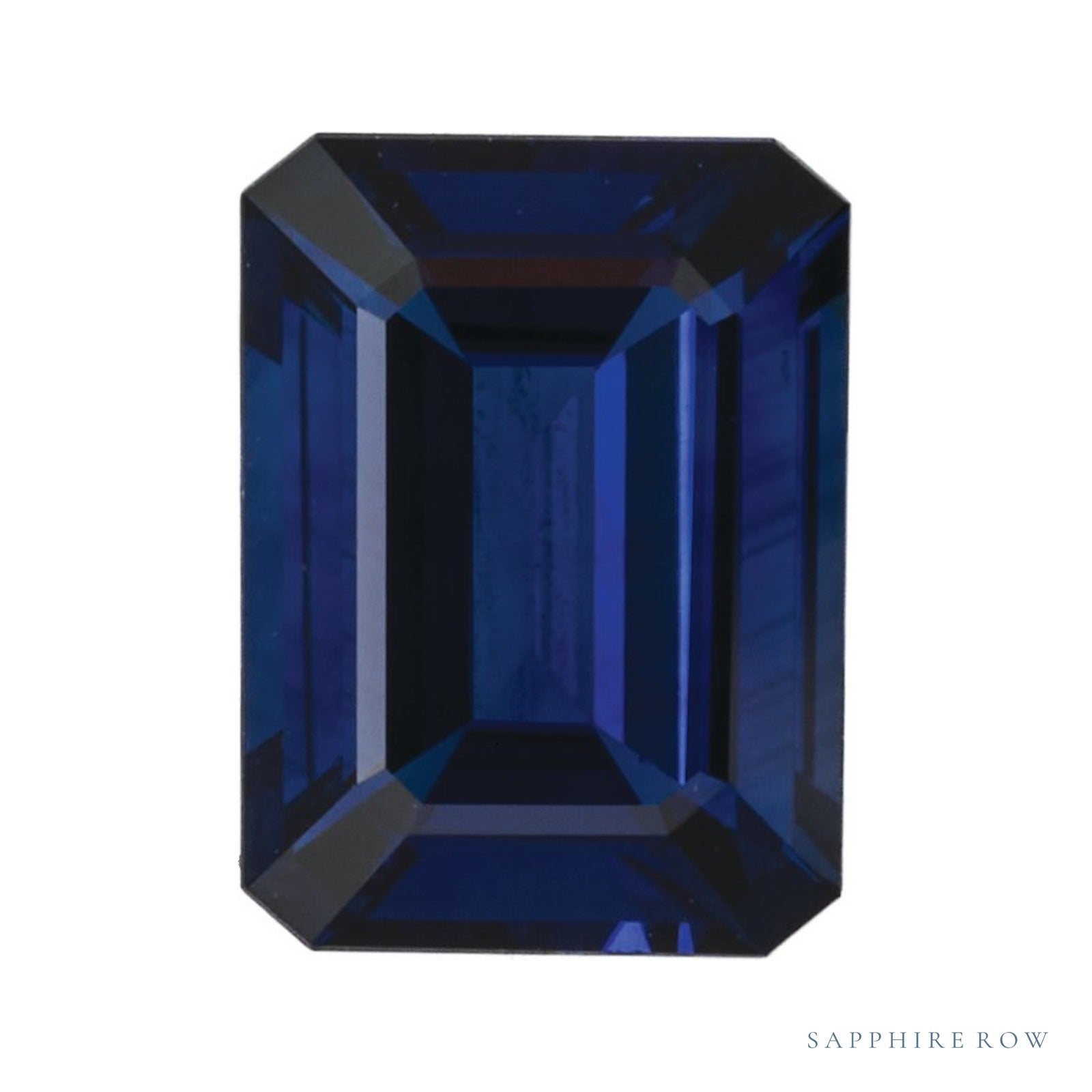 6x4 mm Emerald Natural Blue Sapphire – Step-Cut – AAA Quality — Sapphire Row · cut4