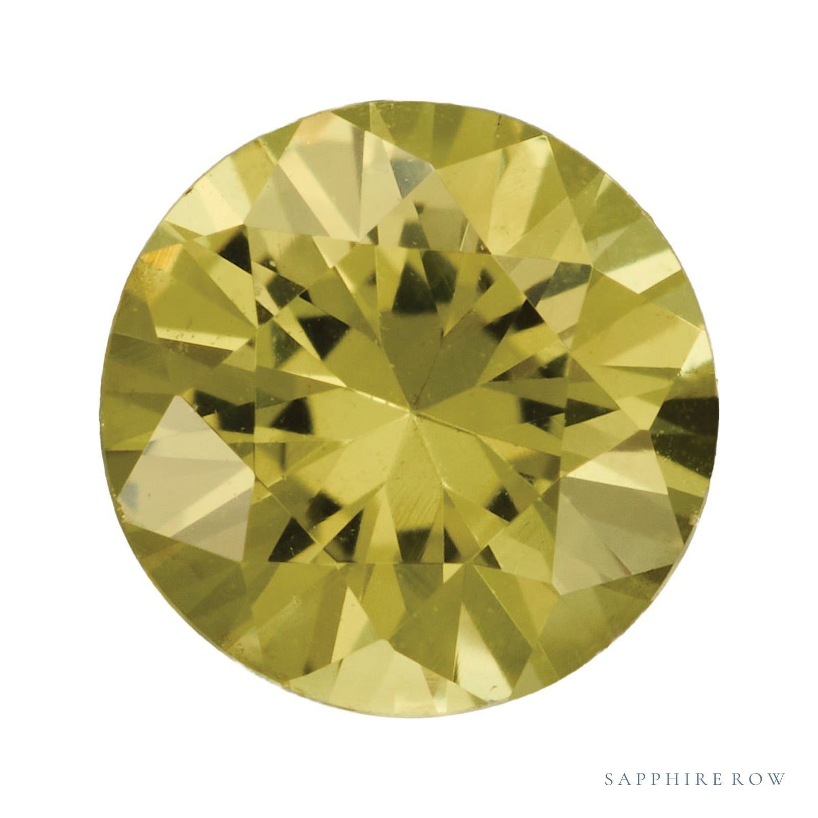 5 mm natural yellow sapphire, round cut | Sapphire Row · cut4