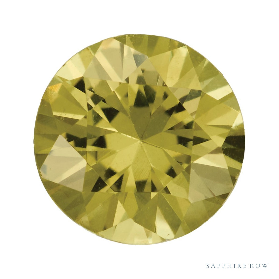 5 mm natural yellow sapphire, round cut | Sapphire Row · cut7