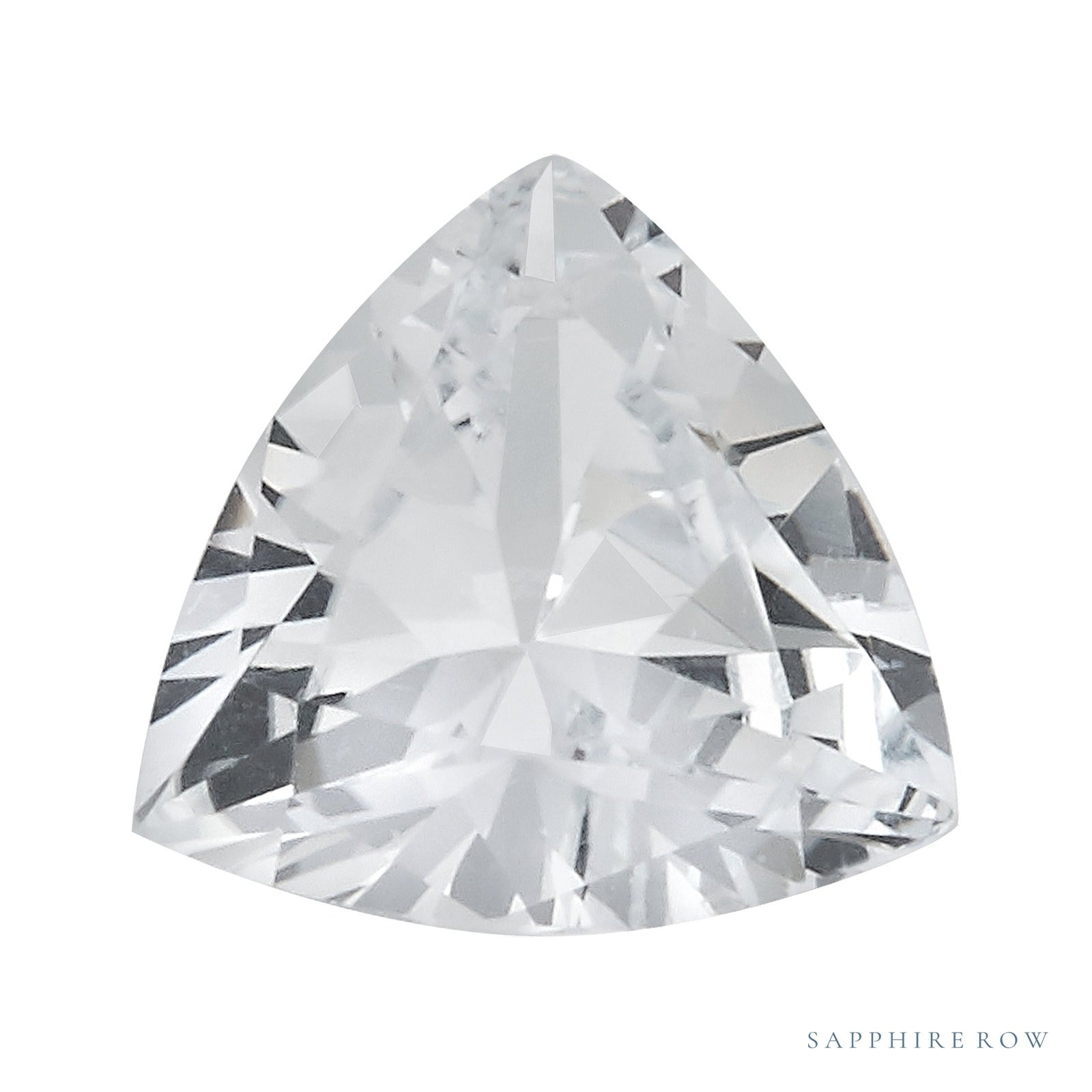 5 mm natural white sapphire, trillion cut | Sapphire Row · cut4