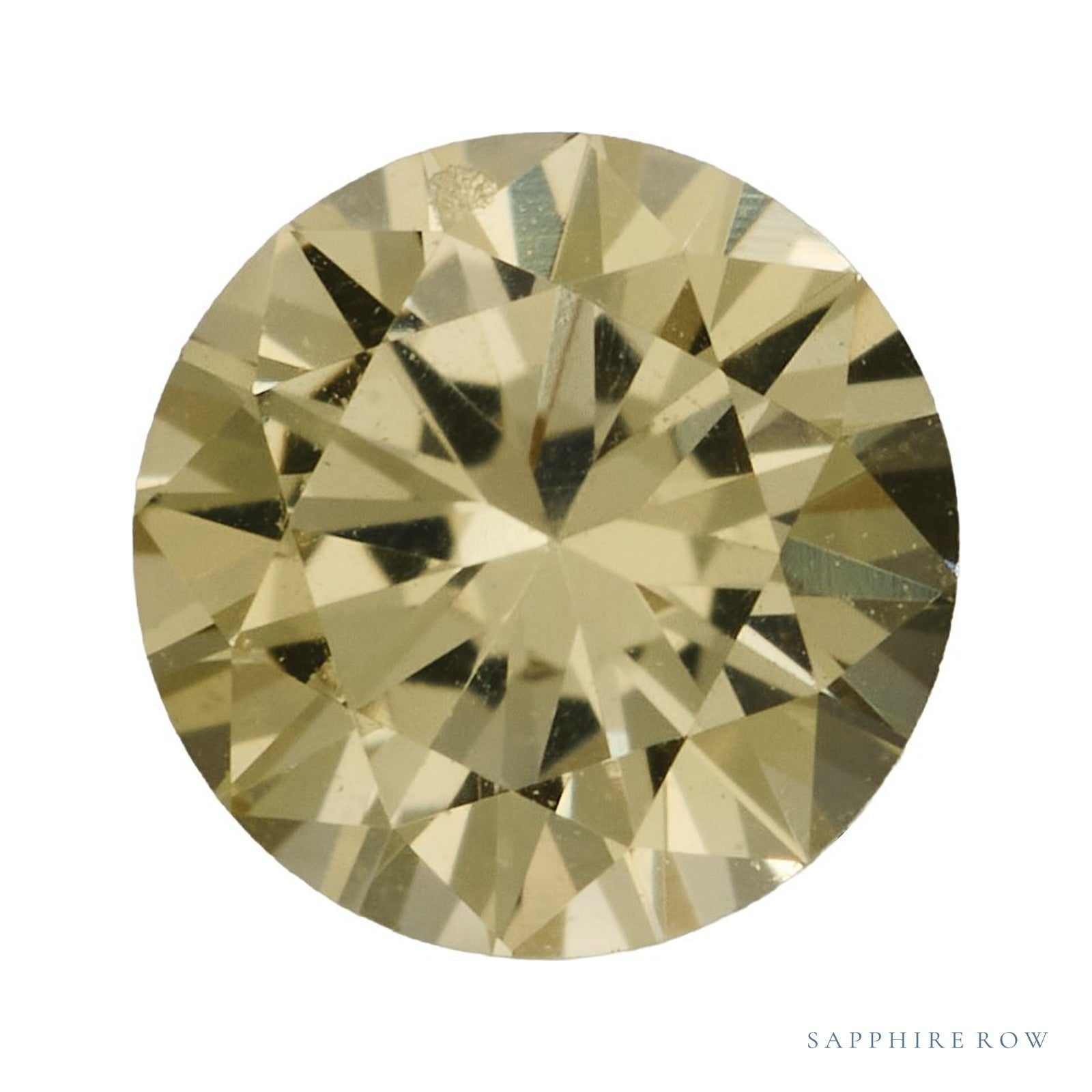 4 mm natural yellow sapphire, round cut | Sapphire Row · cut4