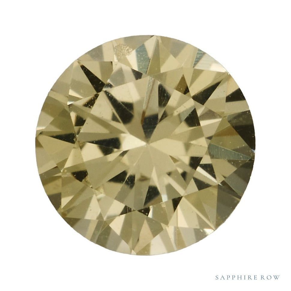 4 mm natural yellow sapphire, round cut | Sapphire Row · cut7