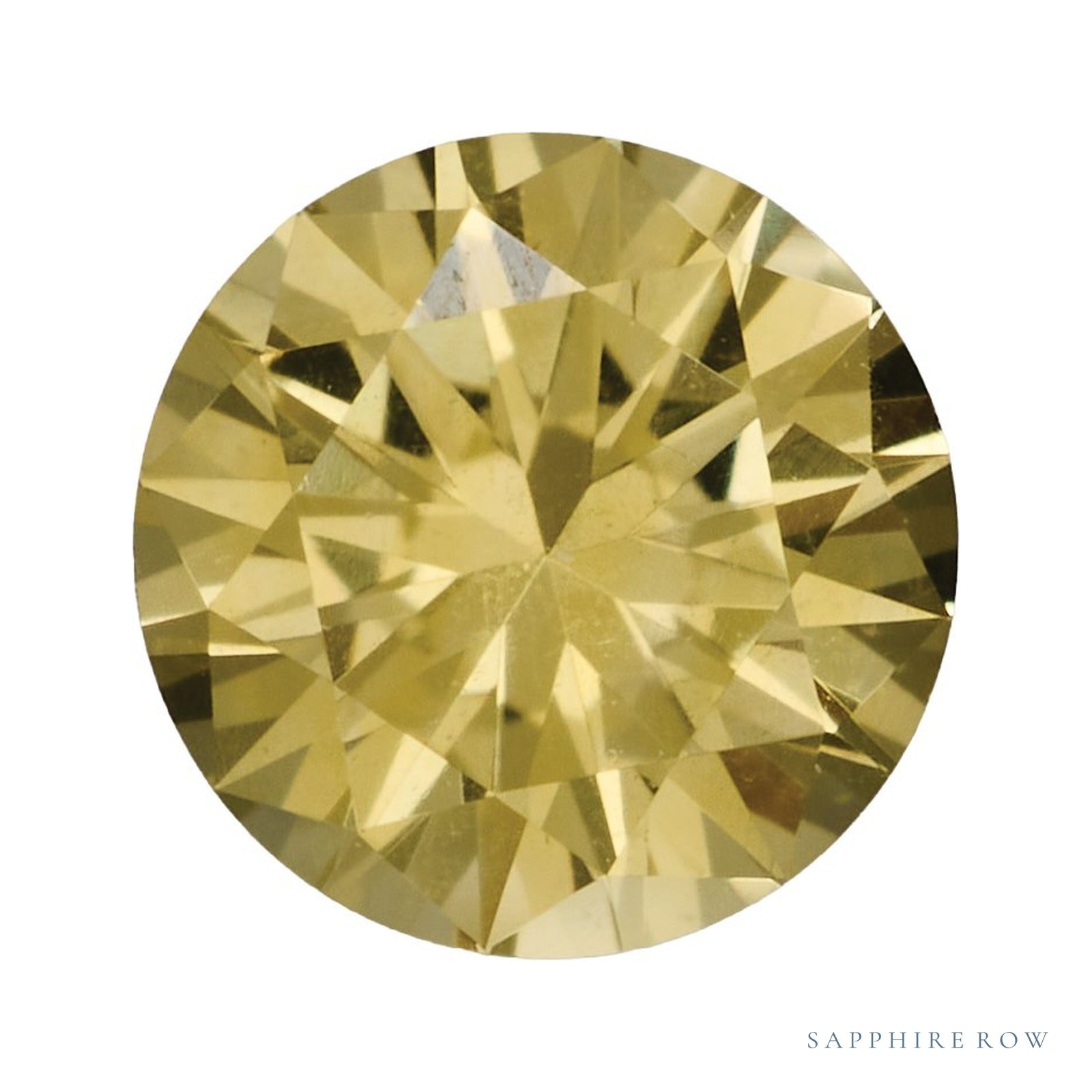 4 mm natural yellow sapphire, round cut | Sapphire Row · cut4