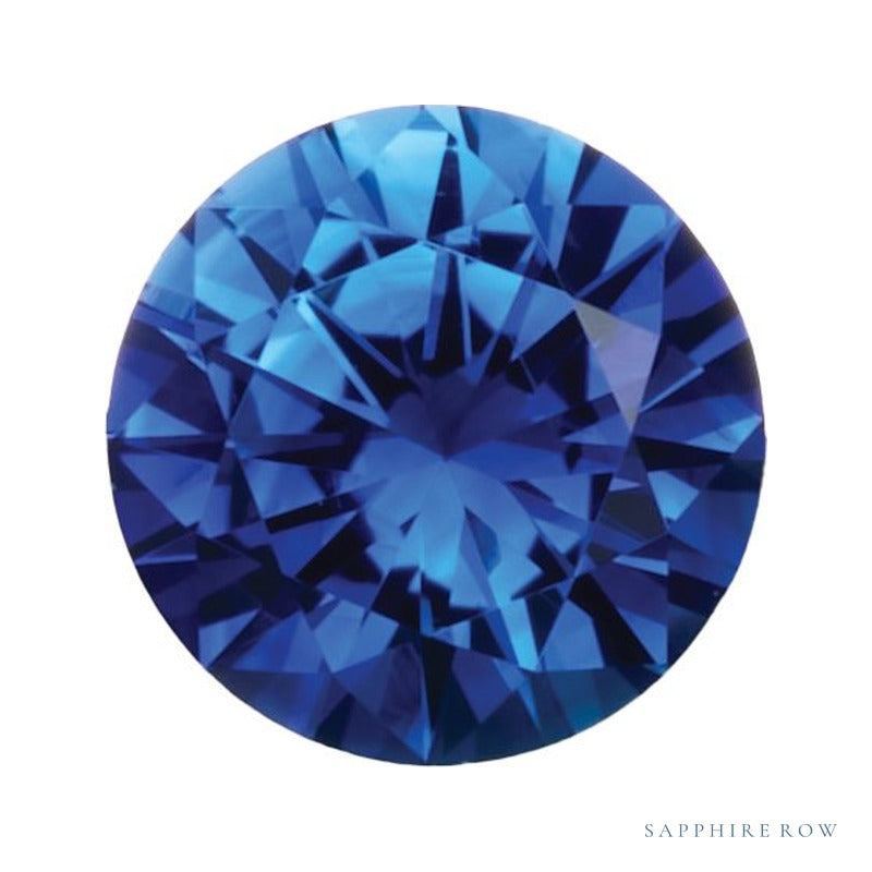 4 mm natural blue sapphire, round cut | Sapphire Row · cut7